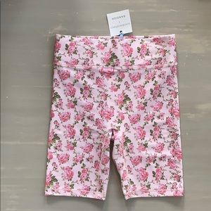 LoveShackFancy x Bandier Peony Garden Bike Short M